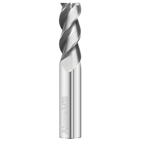 3-Flute - 36° Helix - 3835 AlumaMill HP End Mills, RH Spiral, Square, Standard, 1/4